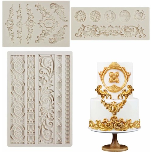 3pc baroque scroll border - baroque,